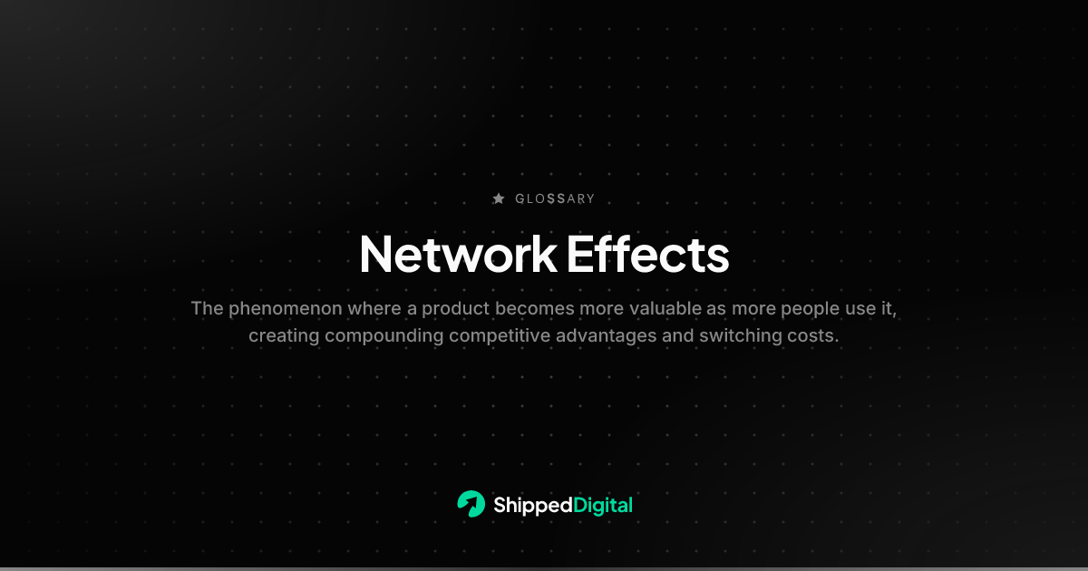 What is Network Effects? Definition and Examples | Shipped Digital ...